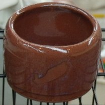 Stenen voerbakje 4,5cm doorsnede , per stuk